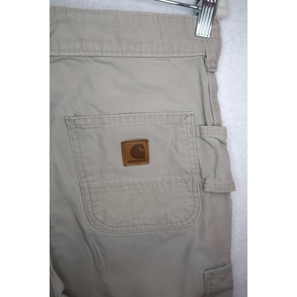 Carhartt B151 DKH Dungaree Fit Carpenter Canvas Pants Mens Size 30x32 - Picture 4 of 7